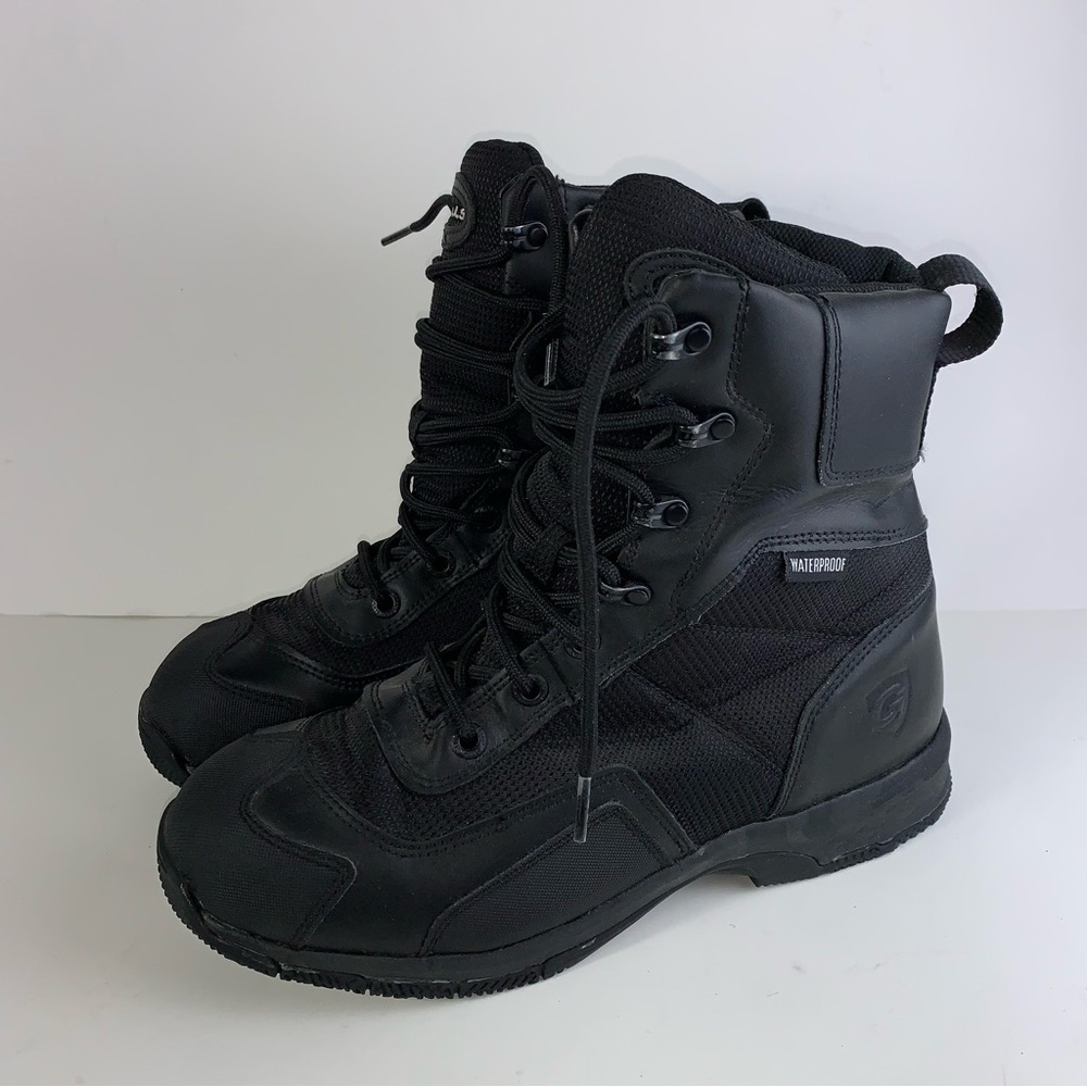Galls FX280 G-Tac Athletic 8” Black Leather Mesh Tactical Boots - Mens Size 10M